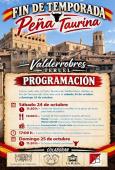 Fin de temporada de la Peña Taurina  Valderrobres